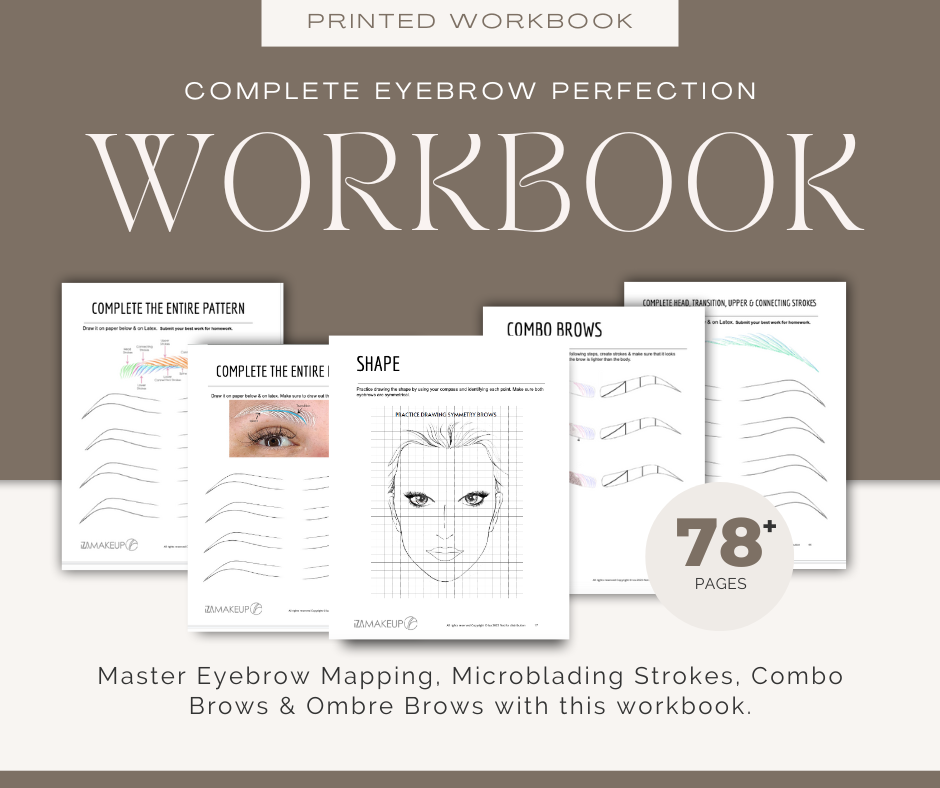 Iza Makeup © Mastering the Art of Brow Perfection Workbook -Printed