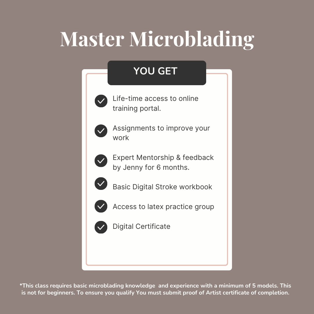Iza Makeup ©  Mastering Microblading Strokes Course - BLACK FRIDAY