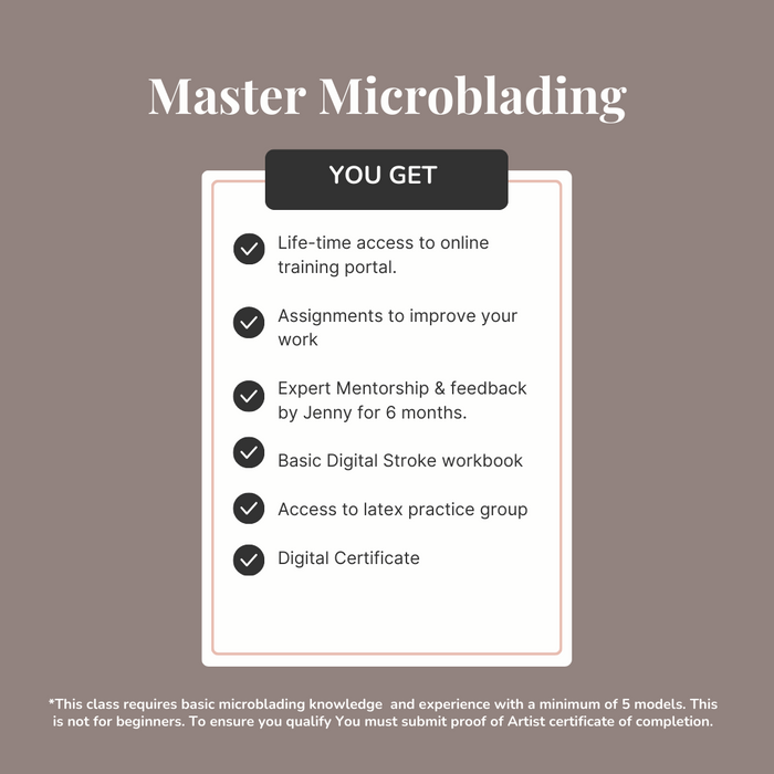 Iza Makeup ©  Mastering Microblading Strokes Course - BLACK FRIDAY