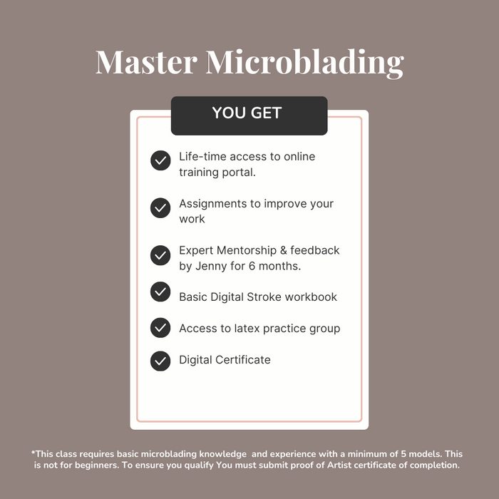 Iza Makeup ©  Mastering Microblading Strokes - PRE-SALE