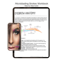 Iza Makeup © Perfect Microblading  Basic Stroke Pattern Workbook - Digitial