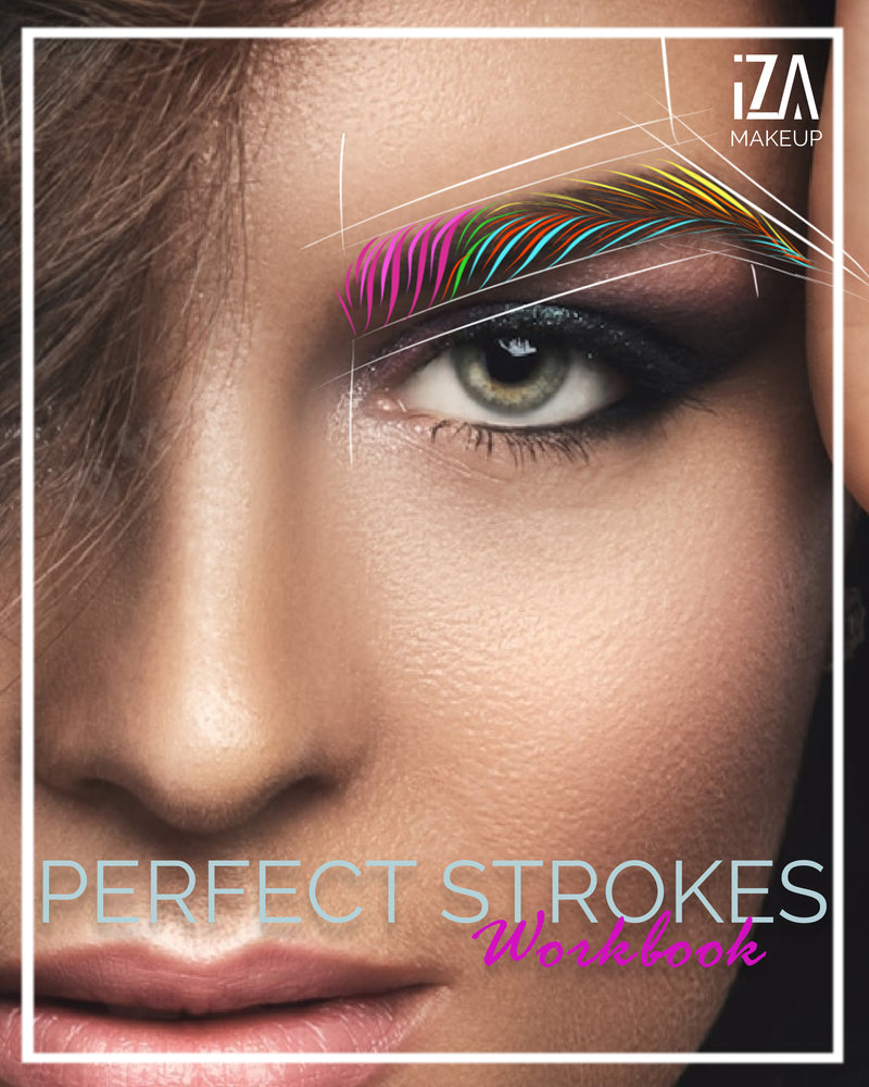 Iza Makeup © Perfect Microblading Pattern Stroke - Step-by-Step Workbook